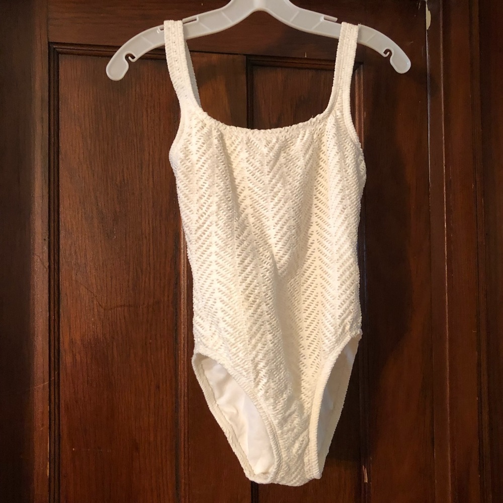 White bathing suit - size 6